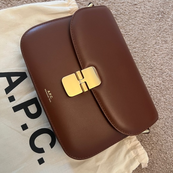 A.P.C. Handbags - A.P.C. Grace small smooth-leather cross-body bag Tan